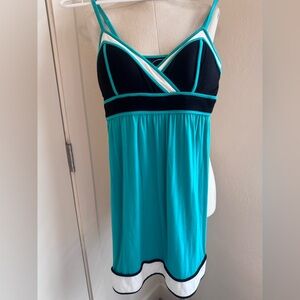 INC International Concepts Black and Teal dress